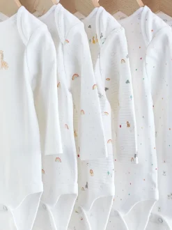 Next Personnage blanc - Manches longues 100% Coton Bébé Body