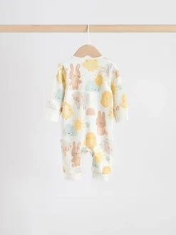 Next Personnage de Pâques jaune - Combinaisons de nuit à fermeture éclair pour bébés 3 Pack (0mths-3yrs) New