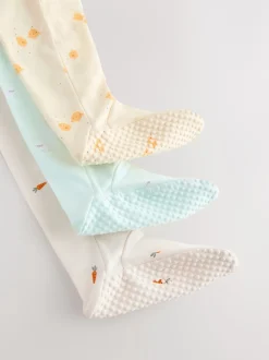 Next Personnage de Pâques jaune - 3 Pack Baby Sleepsuits (0mths-2yrs) Clearance