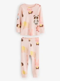 Next - Lot de 3 pyjamas Snuggle à manches longues (9mois-12ans) Personnage pastel Clearance