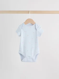 Next Personnage pastel multicolore - Lot de 7 bodies bébé à manches courtes New