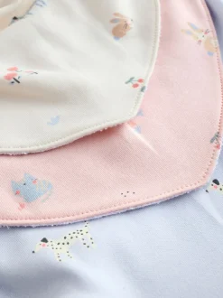 Next Personnage pastel multicolore - Baby Dribble BIBS 5 Pack Clearance