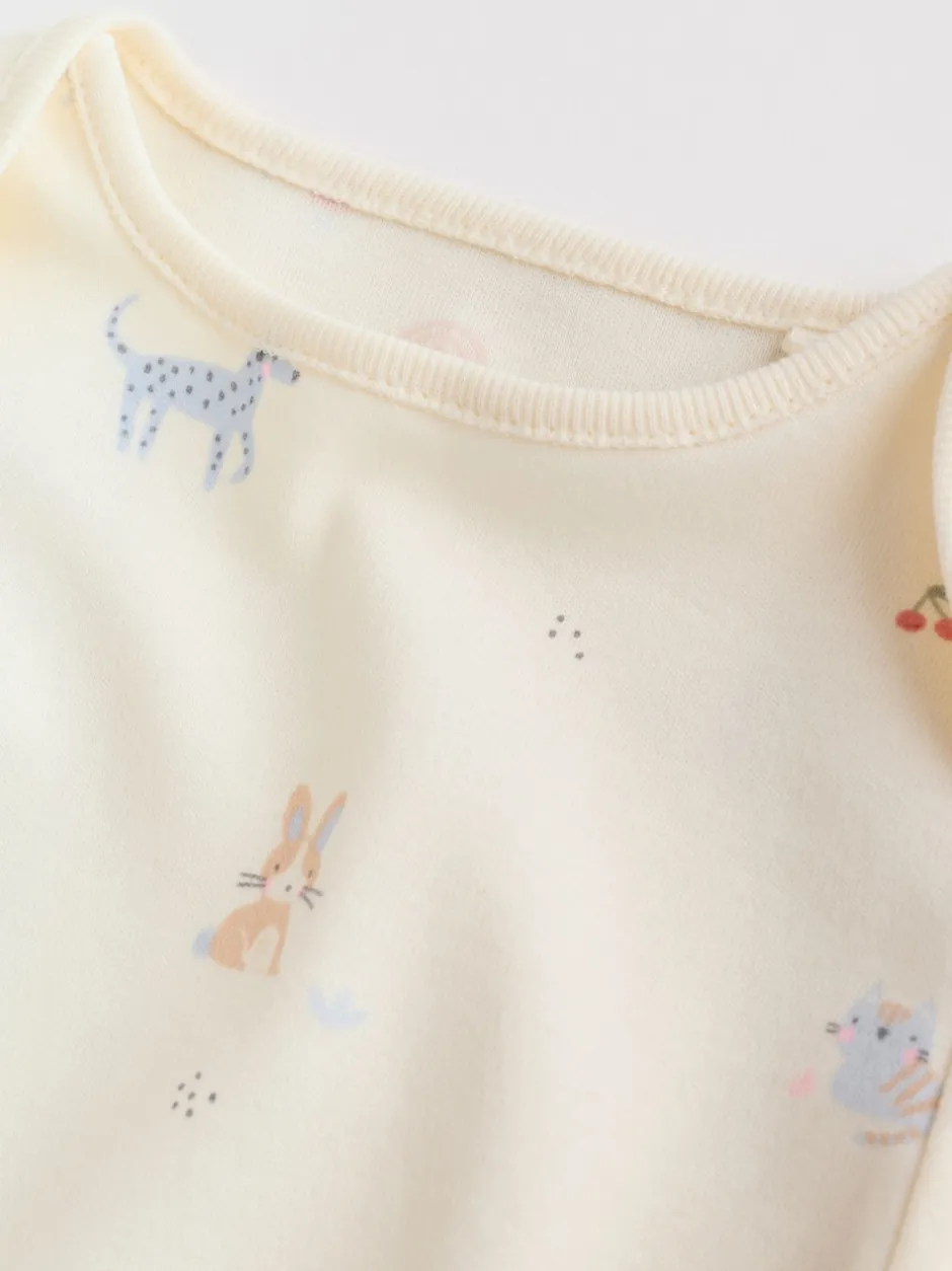 Next Personnage pastel multicolore - Lot de 5 bodies à manches longues pour bébé Outlet