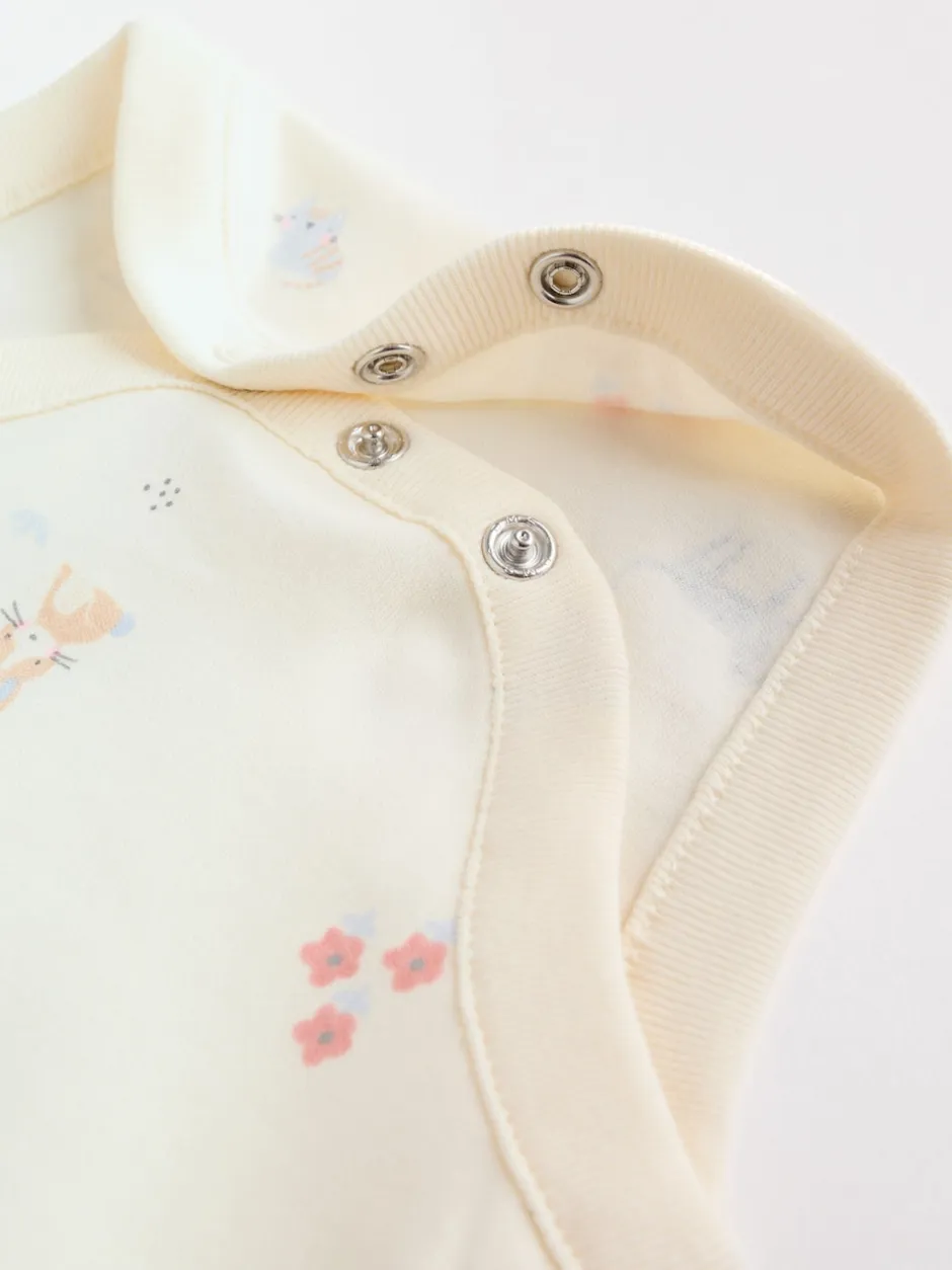 Next Personnage pastel multicolore - Lot de 5 bodies à manches longues pour bébé Outlet