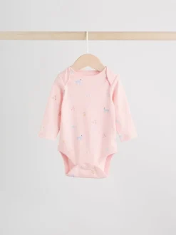 Next Personnage pastel multicolore - Lot de 5 bodies à manches longues pour bébé Outlet
