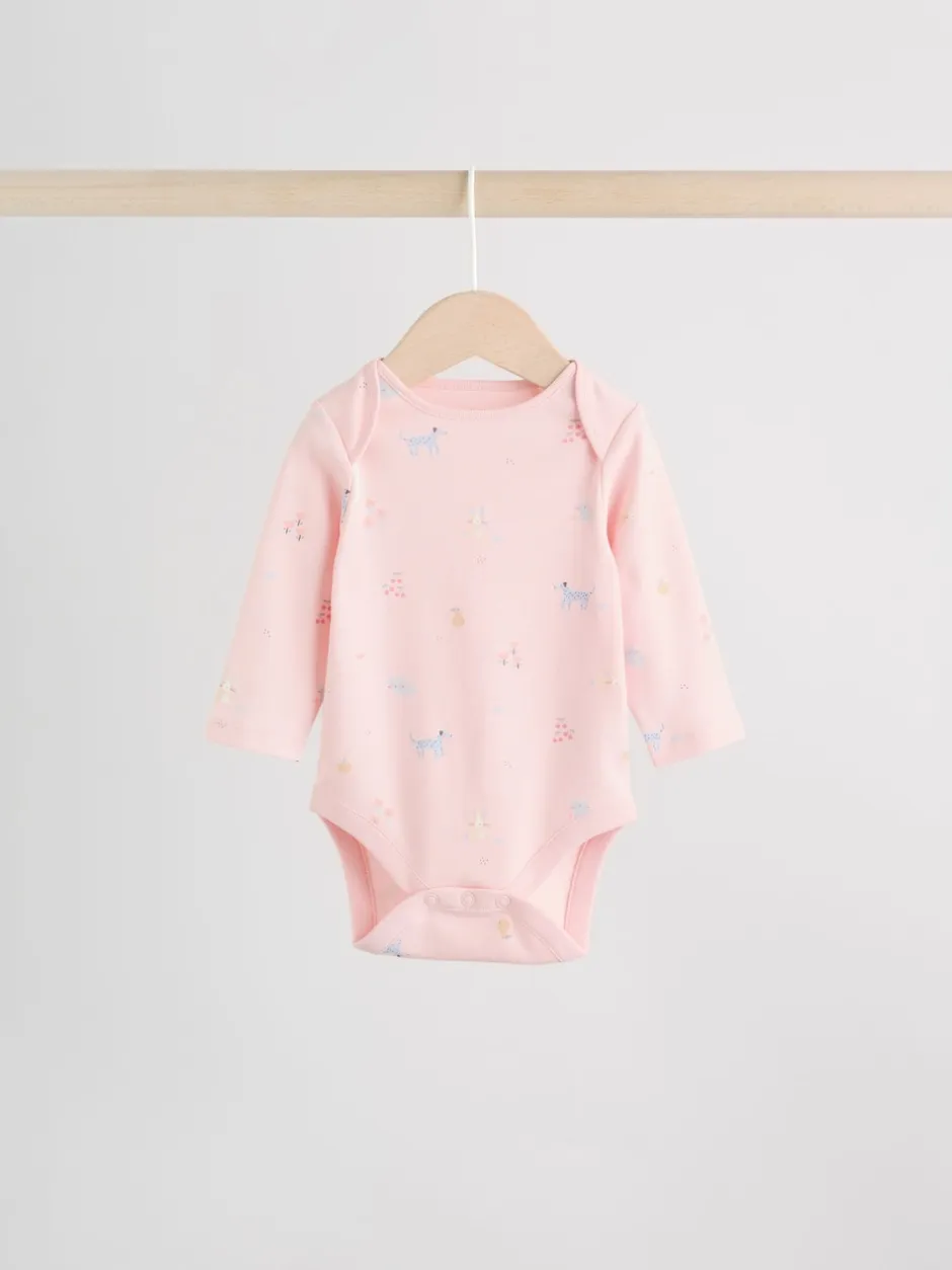 Next Personnage pastel multicolore - Lot de 5 bodies à manches longues pour bébé Outlet