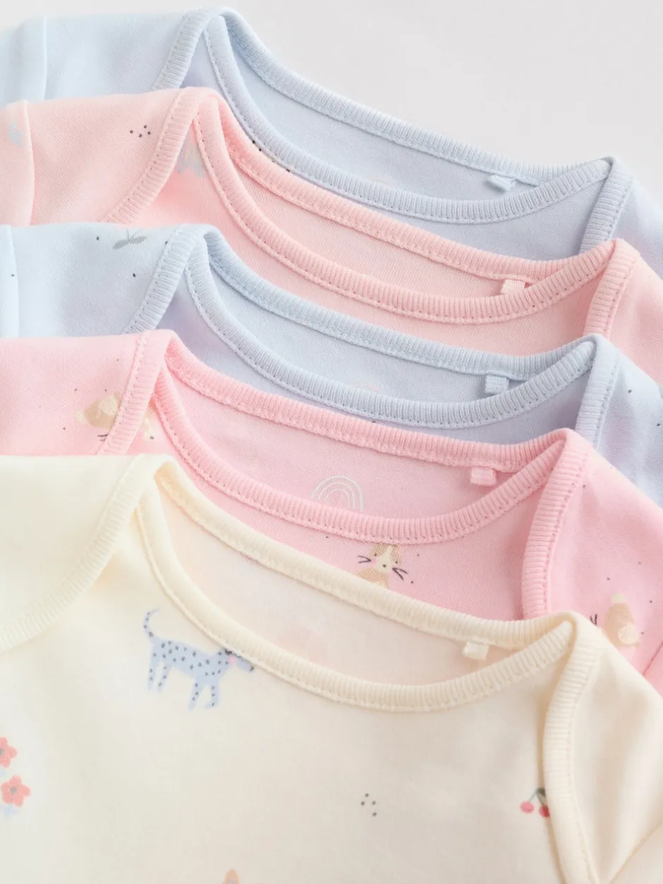 Next Personnage pastel multicolore - Lot de 5 bodies à manches longues pour bébé Outlet