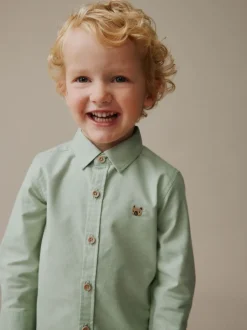 Next - Chemise Oxford à manches longues (3mths-7yrs) Personnage vert Best