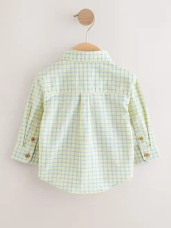 Next - Chemise Oxford à manches longues (3mths-7yrs) Personnage vichy jaune Online