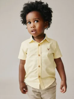 Next Personnage vichy jaune - Chemise Oxford à manches longues (3mths-7yrs) Hot