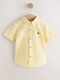 Next Personnage vichy jaune - Chemise Oxford à manches longues (3mths-7yrs) Hot