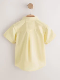 Next Personnage vichy jaune - Chemise Oxford à manches longues (3mths-7yrs) Hot