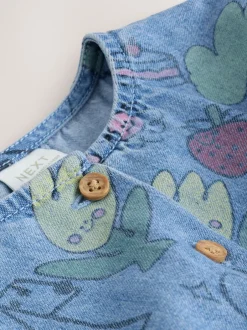 Next Pet Print Denim - Robe à manches courtes (3mois à8ans) Online