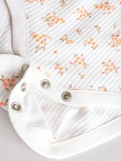 Next petit motif abricot - Lot de 5 bodies bébé à manches courtes