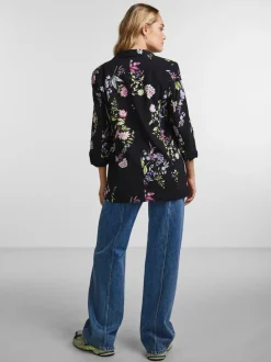 PIECES Manche froncée Fleuri Blazer Discount