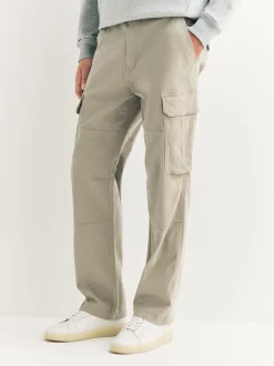 Next - Ajustement droit - Pantalon cargo stretch en coton Pierre Online