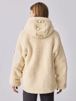 Baker by Ted Baker Pierre - veste zippée en polaire en peau de mouton à capuche Hot