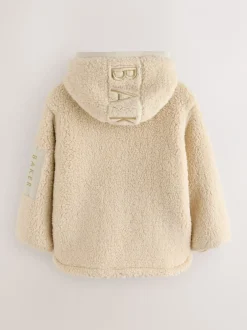 Baker by Ted Baker Pierre - veste zippée en polaire en peau de mouton à capuche Hot