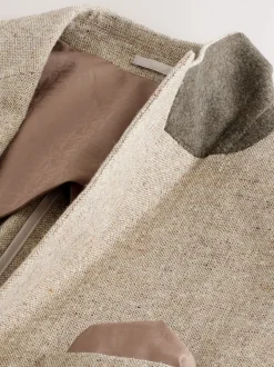 Next Pierre - Coupe ajustée Laine Blend Donegal Costume Veste Clearance