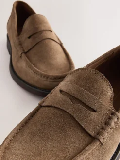 Next Pierre - Coupe classique - Mocassins en daim Clearance