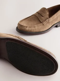 Next Pierre - Coupe classique - Mocassins en daim Clearance