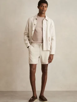 Reiss Pierre - Short texturé Newmark à cordon de serrage Discount