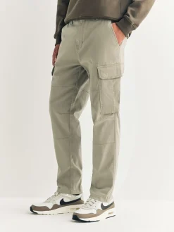 Next - Slim Fit (Slim Fit) - Pantalon cargo stretch en coton Pierre