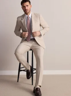 Next Pierre - Veste de costume slim Leomaster 100% lin italien Hot