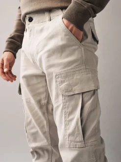 Next - Slim Fit (Slim Fit) - Pantalon cargo stretch en coton Pierre légère Hot