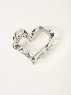 Fat Face Pince FatFace motif cœur en métal Clearance