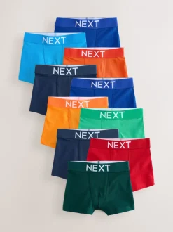 Next - Lot de 10 boxers (1.5-16ans) Plaine lumineuse Hot
