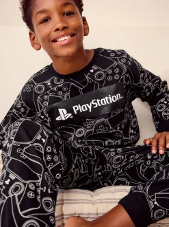 Next Playstation Noir/Blanc - Pyjama simple à manches longues (3-16ans) Outlet