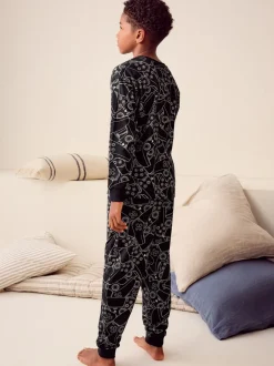 Next Playstation Noir/Blanc - Pyjama simple à manches longues (3-16ans) Outlet