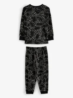 Next Playstation Noir/Blanc - Pyjama simple à manches longues (3-16ans) Outlet