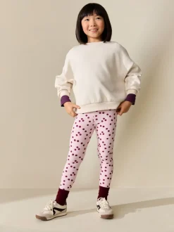 Next - Leggings (3-16ans) Pois rose/rouge Outlet