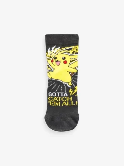 Next Pokémon Multi - Lot de 3 chaussettes de jeu en coton riche New