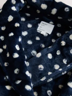 Next Polaire bleu marine - Peignoir ultra-doux New