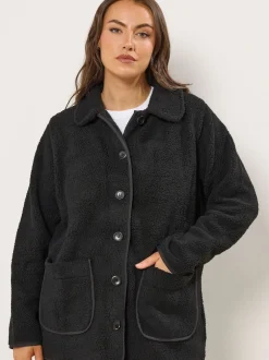 Yours Curve Polaire boutonnée sur le devant Clearance