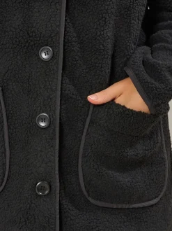 Yours Curve Polaire boutonnée sur le devant Clearance