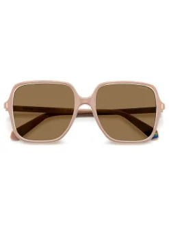 Polaroid Oversized Rose Square Lunettes de soleil