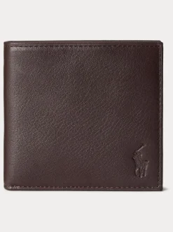 Polo Ralph Lauren Portefeuilles Billfold en cuir galet Clearance