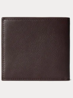 Polo Ralph Lauren Portefeuilles Billfold en cuir galet Clearance