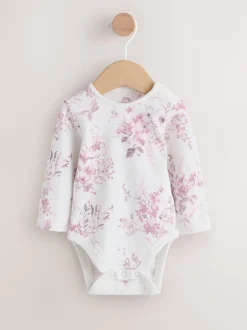 Next Pourpre/blanc - Ensemble 3 pièces en velours côtelé pour bébé, barboteuse, body à manches longues et collants (0mois-2ans) Outlet