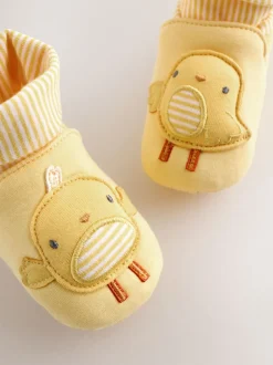 Next Poussin jaune - Chaussures bébé à chaussettes (0à18mois) New