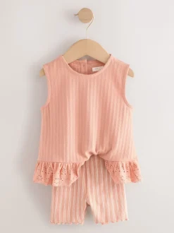 Next pâquerettes neutres - Ensemble gilet et short Lot de 2 (3mois7ans) Clearance