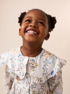 Next Pâques crème - Robe à col (3mois-7ans)