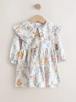 Next Pâques crème - Robe à col (3mois-7ans)