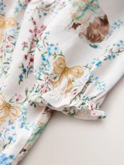 Next Pâques crème - Robe à col (3mois-7ans)