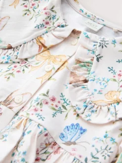 Next Pâques crème - Robe à col (3mois-7ans)