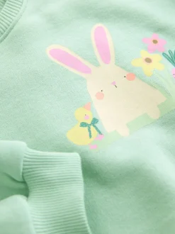 Next - Sweat à col ras du cou (3mths-7yrs) Pâques vert